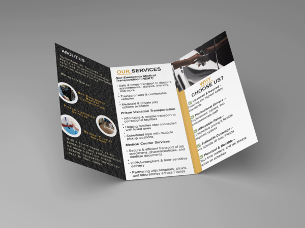 1,000 Premium 8.5” x 11” Trifold Brochures